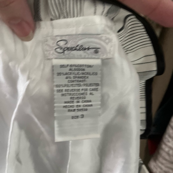 Speechless Stripe Blazer with Ruffle Collar size 3 - Picture 2 of 4